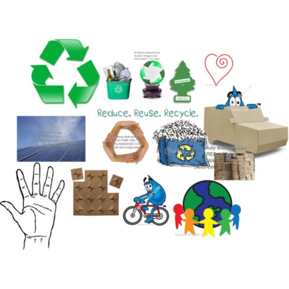 Reduce Reuse Recycle Polyvore