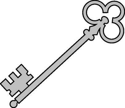 Black Olde Key At Clkercom Vector Online Royalty