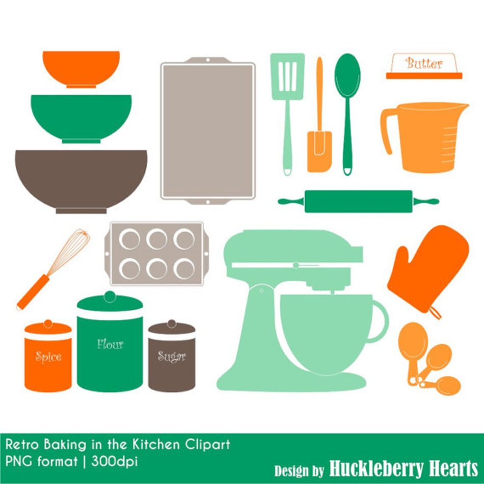 Retro Kitchen Baking Digital