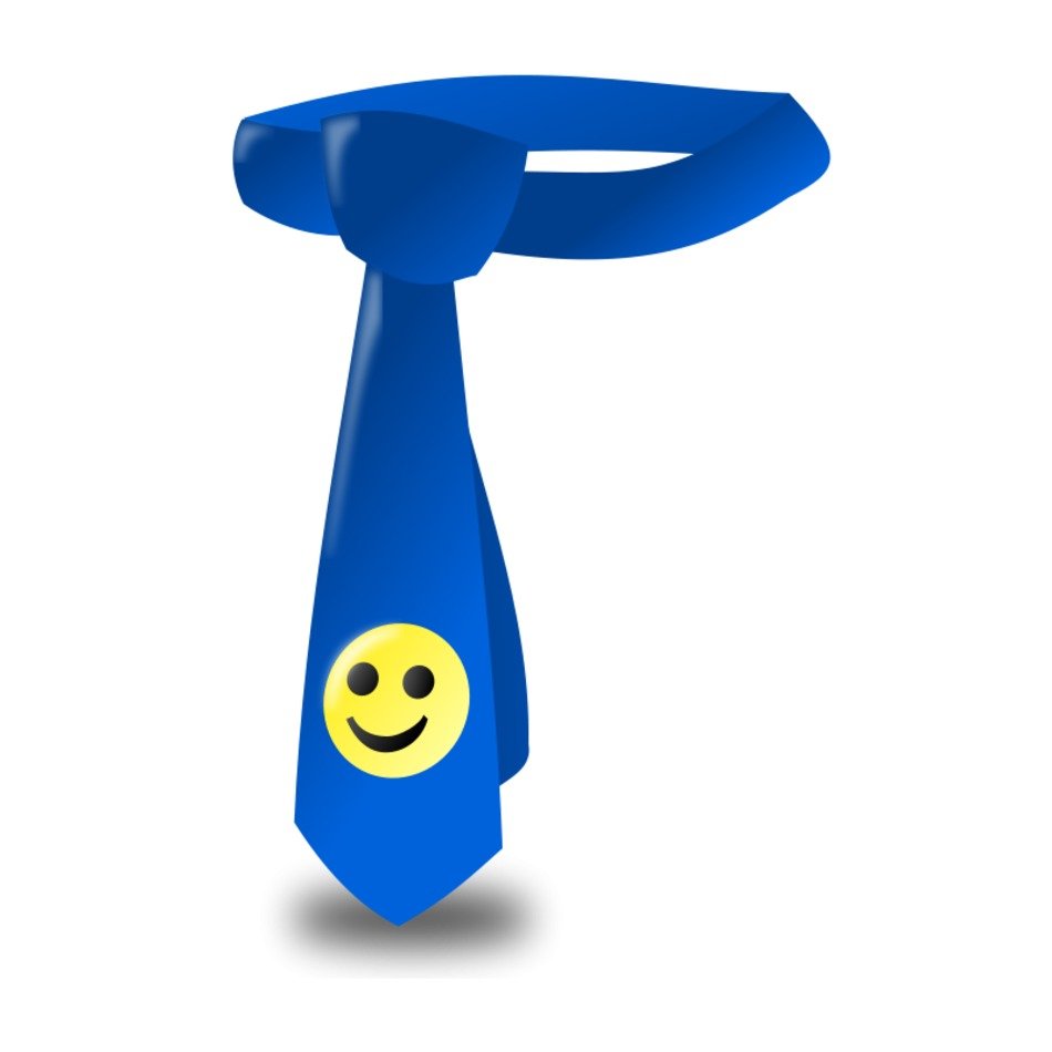 Clipart of the blue tie