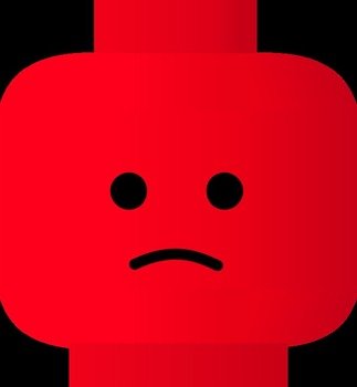 Lego Smiley Sad Vector
