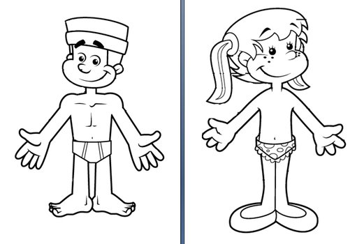 Body Parts Boy & Girl Teachers Love