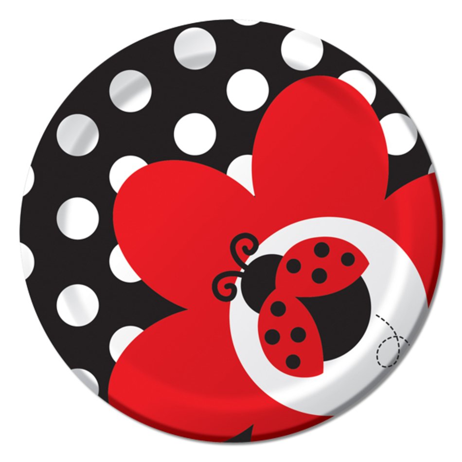 Find Ladybug Dessert Plates At Birthday Direct