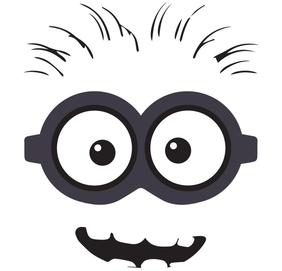Clip art of the minion's face