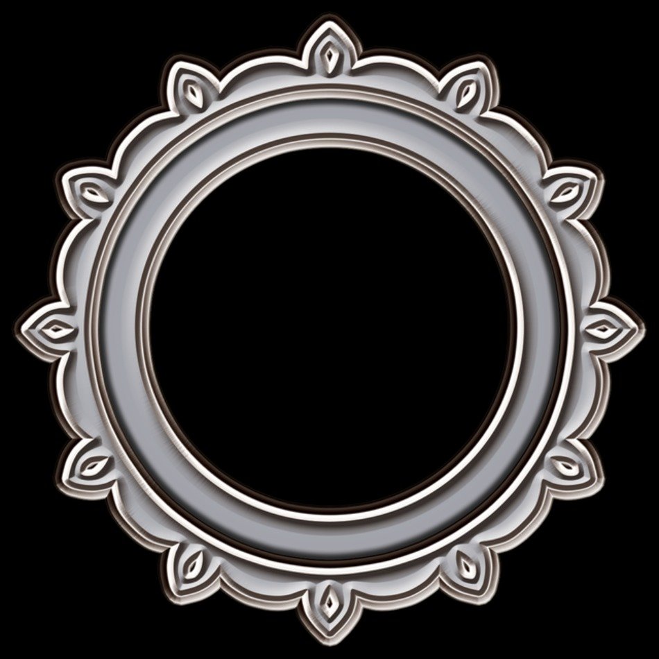 Circle Frame Vector Png Silver Deco