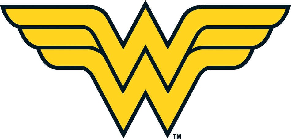 super woman symbol on a white background