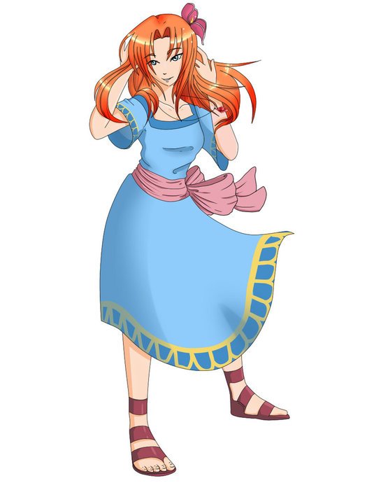 Clip Art of the beautiful lady