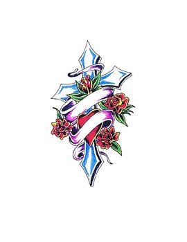 Flowers Sympathy Cross Crosses With