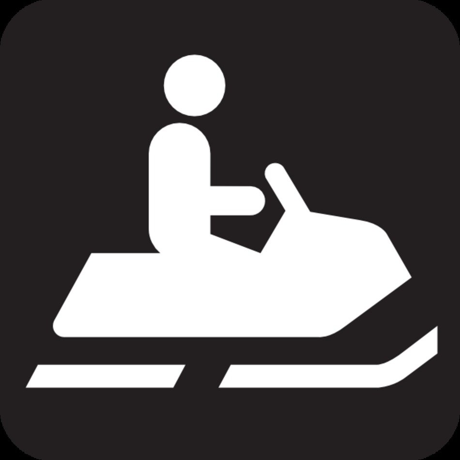 Snowmobile Trail Black At Clkercom Vector Online