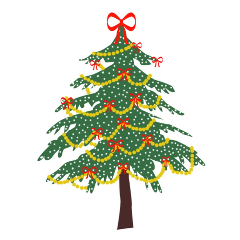 News Magazine Christmas Tree clipart