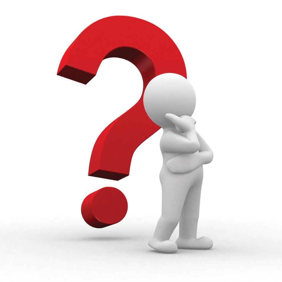 Clipart of the asking the question man
