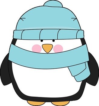 Cute Winter Penguin With Rosy Pink Cheeks