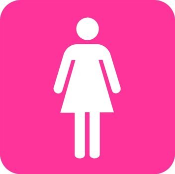 Clipart of the girls only symbol
