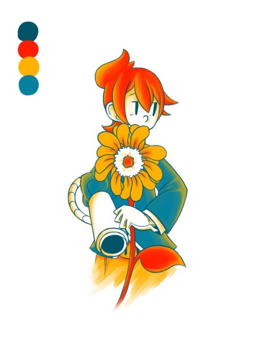Gunman girl drawing