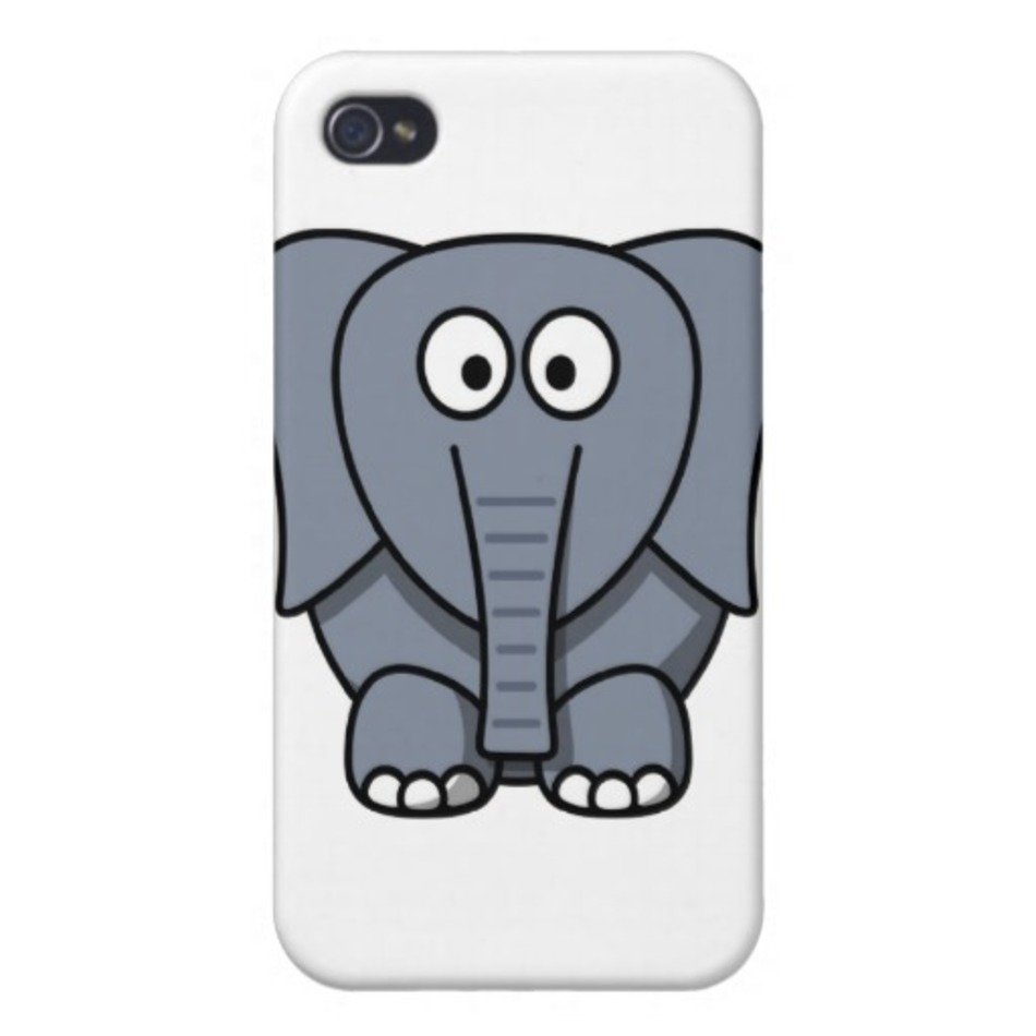 Cute Cartoon Elephant Cases For Iphone 4 Zazzle