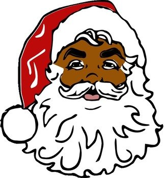Santa Black At Clkercom Vector Online Royalty