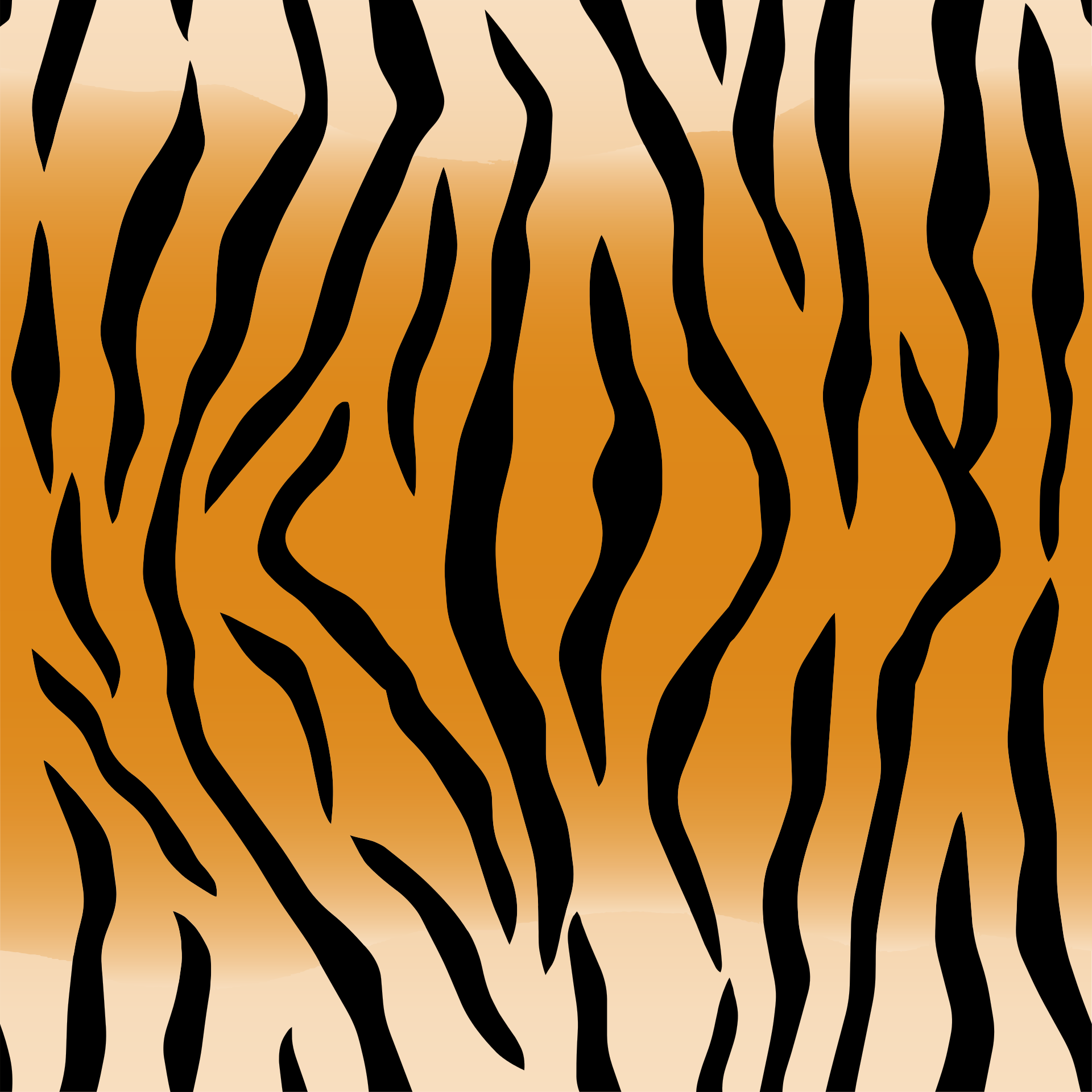 Clipart,tiger skin in painted condition free image