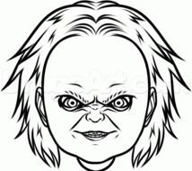 How To Draw Chucky Easy Step By Movies Pop Culture Free