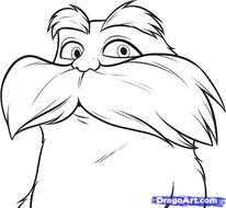 How To Draw The Lorax Step By Movies Pop
