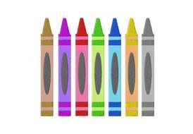 colored wax pencils