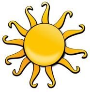 Cartoon Sun drawing