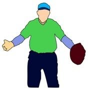 Hair A Book Cartoon Character Baseball Player