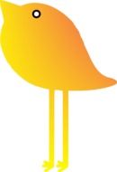 animated yellow bird