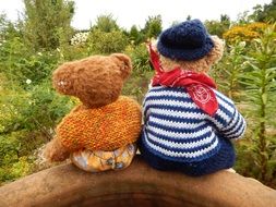 teddy bears in the park