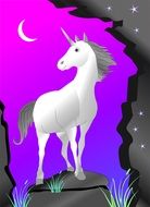 graphic image of a fantastic unicorn