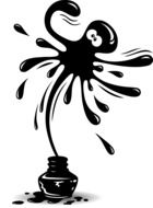 painted ink blot
