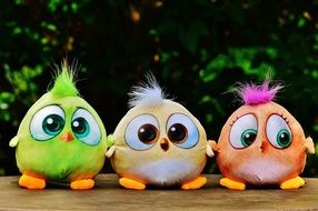 colorful Plush birds toys
