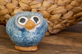 Ceramic owl as decoration