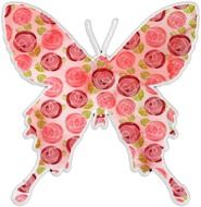 graphic image of a butterfly in pink flowers