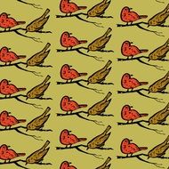 birds pattern on texture