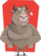 Bull cartoon drawing