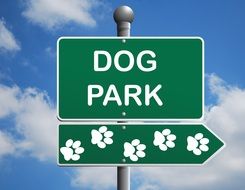 pointer to the park for dogs