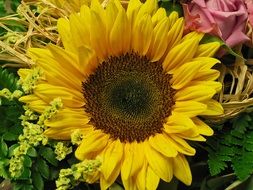 thanksgiving bouquet with sun flower