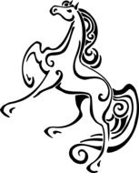 beautiful horse drawing
