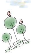 Tree Birds drawing