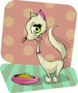 drawn cartoon cat
