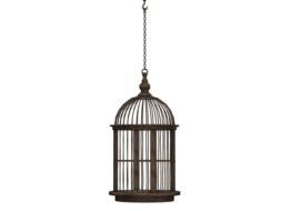 bird cage on a chain