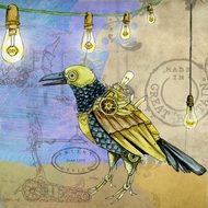 steampunk bird