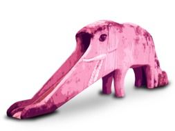 pink Elephant Slide Playground outdoor