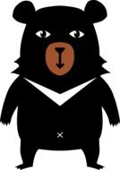Black bear clipart