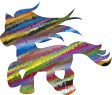 colorful painted pony