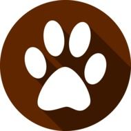 clipart of the paw print Icon