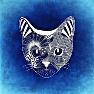 Cat abstract clipart