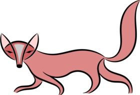 Dog Fox drawing