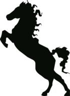 Animal Horse Ride Silhouette drawing