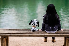 girl and toy